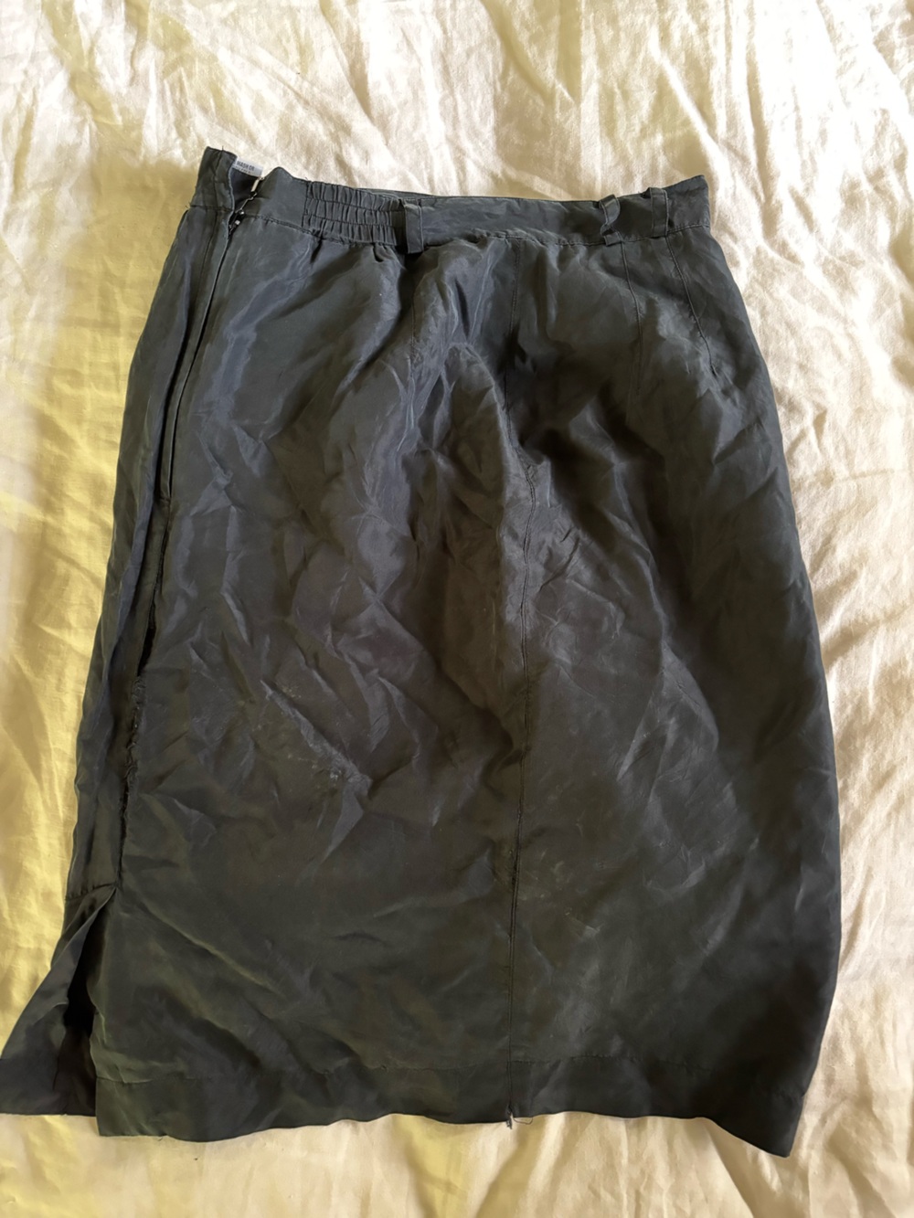 Vintage 100% Silk Midi Skirt
